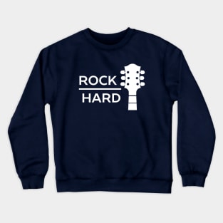 Bold Guitar Rock Musician Crewneck Sweatshirt